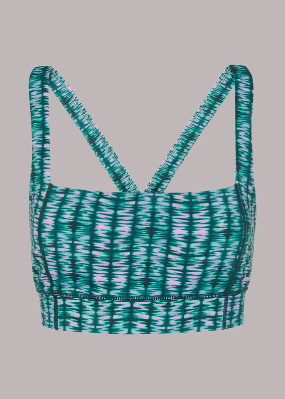 Abstract Wave Sports Bra